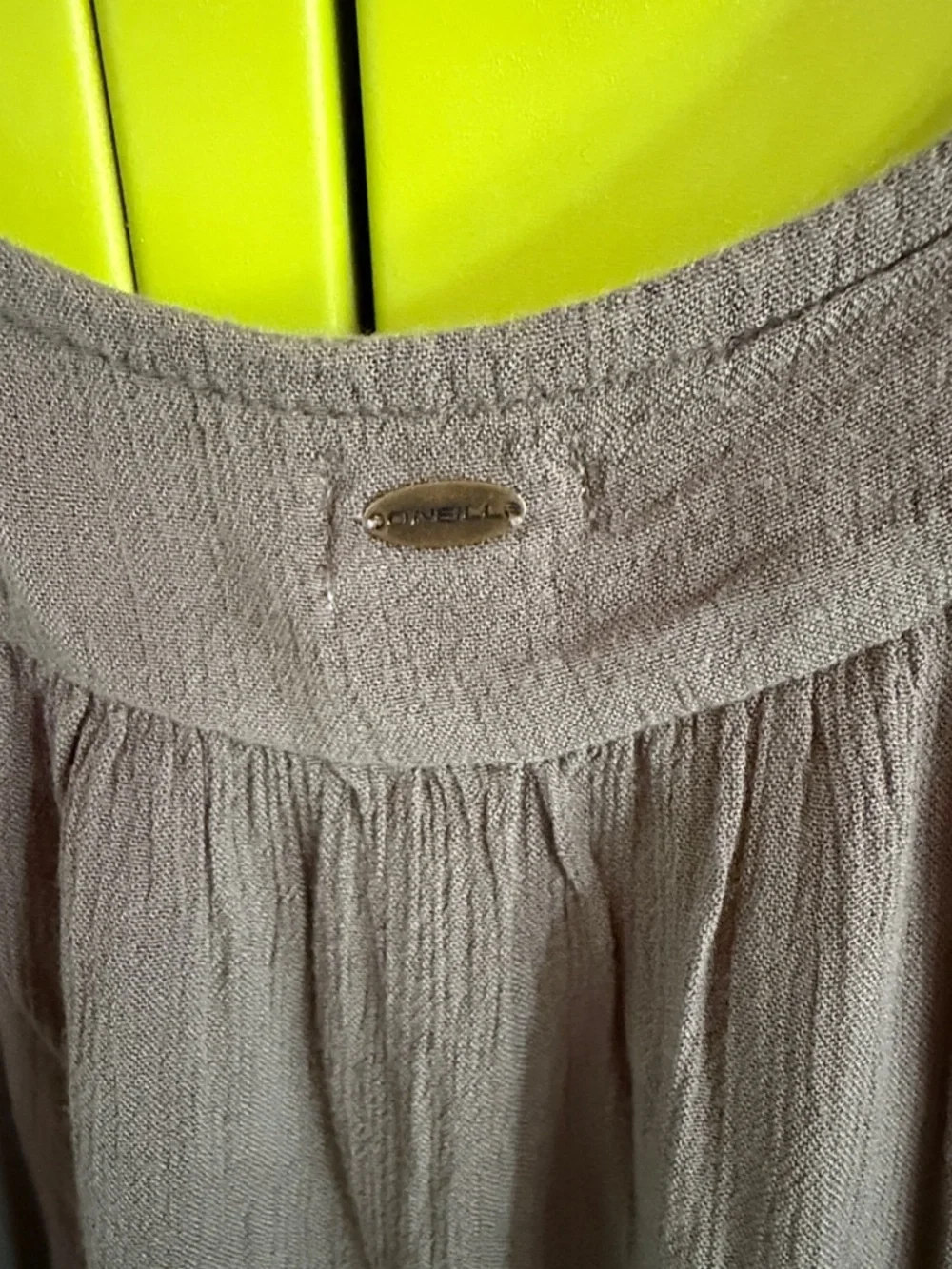 O'Neill Olive Green Boho Embroidered Spaghetti Strap Camisole - Picture 3 of 4